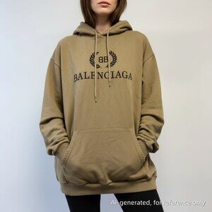 Balenciaga Oversized Tan Hoodie